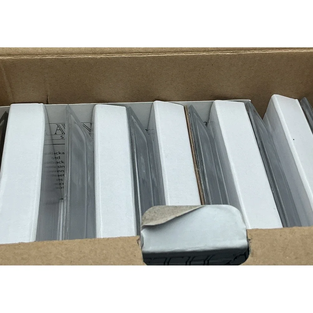Fifth Avenue Crystal Lugano Taster Series 25 pc Set Square Glass Plates Forks